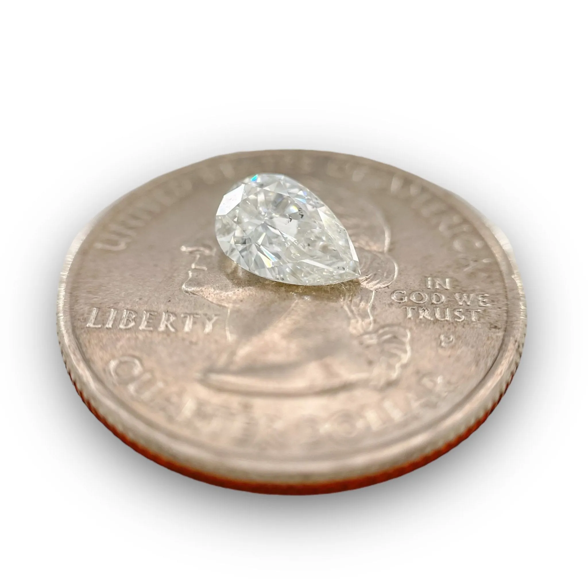 1.00ctw F/SI2 Pear Shape Diamond GIA #2437091314