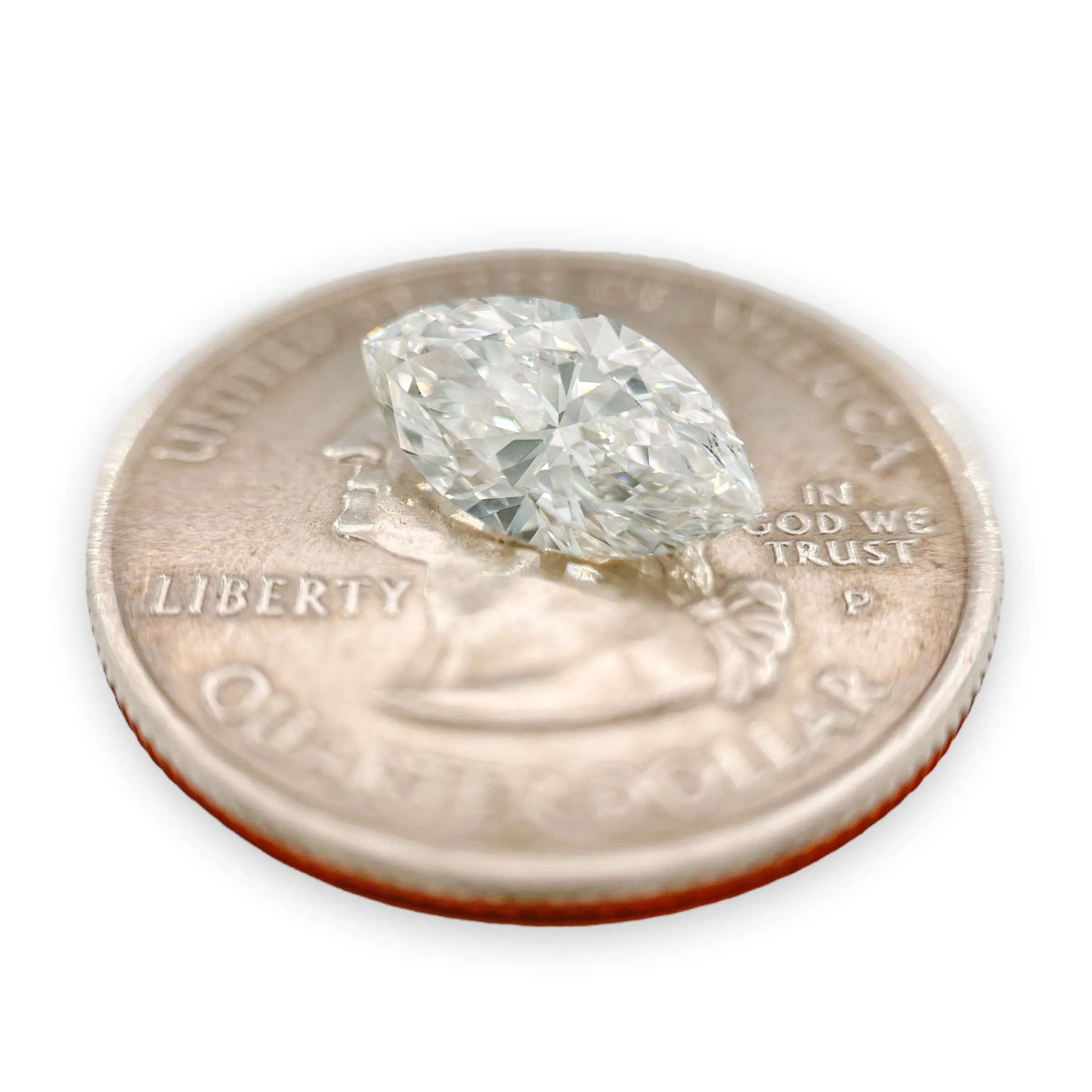 1.58ctw F/VS1 Marquise Lab-Created Loose Diamond