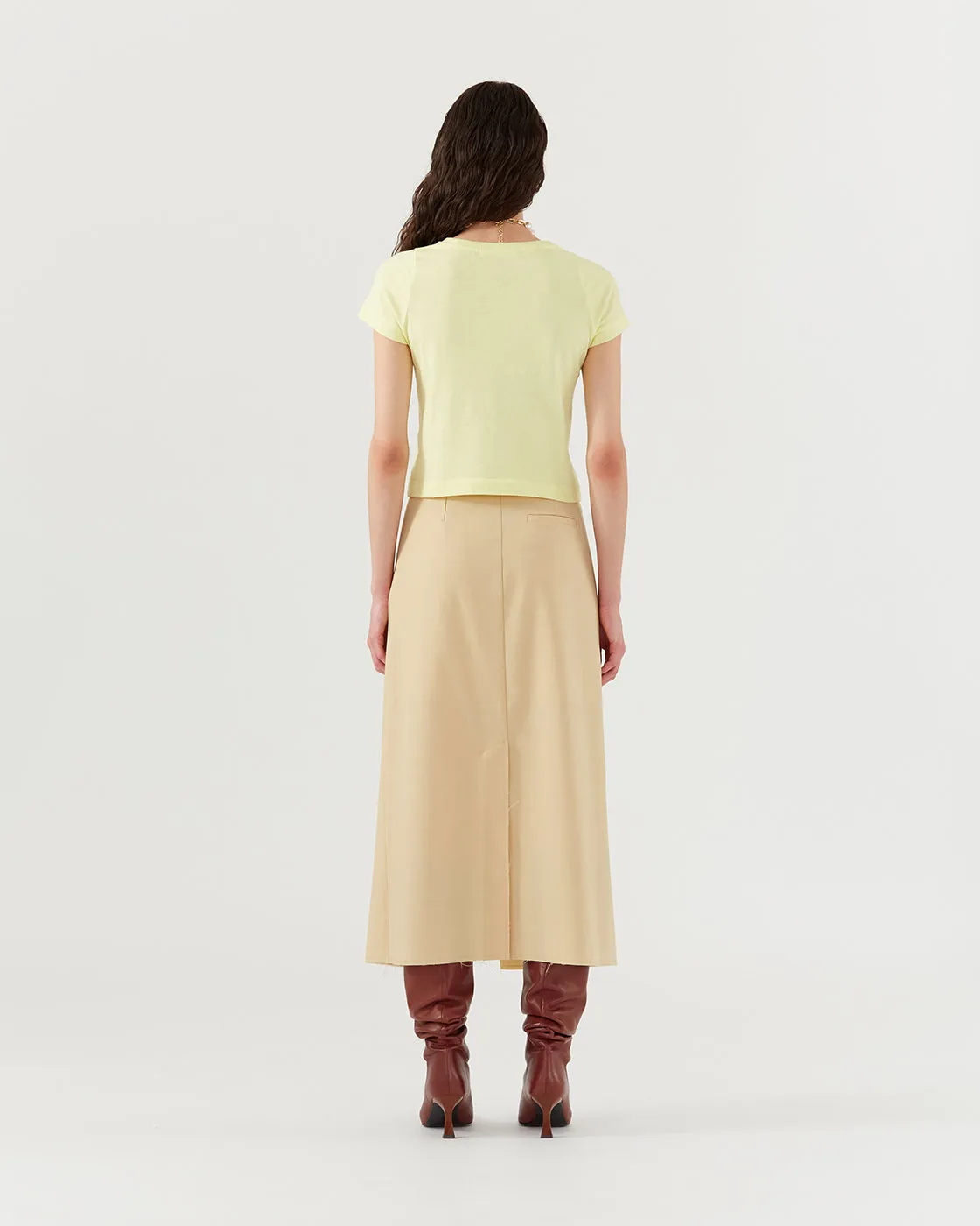 Adina T-Shirt Organic Cotton Jersey Yellow