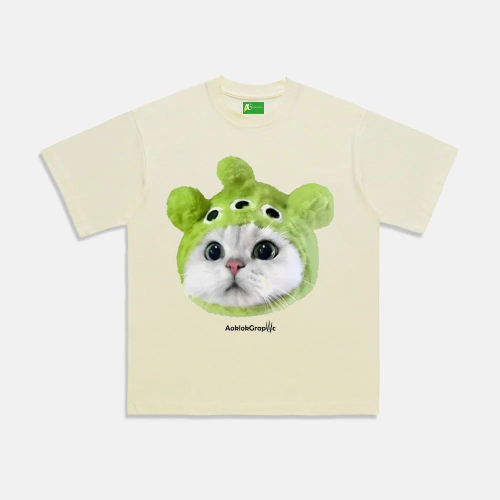 AG®Three-Eyed Hooded Cat T-Shirt