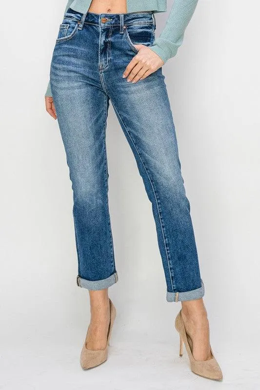 Amanda High Rise Straight Jean