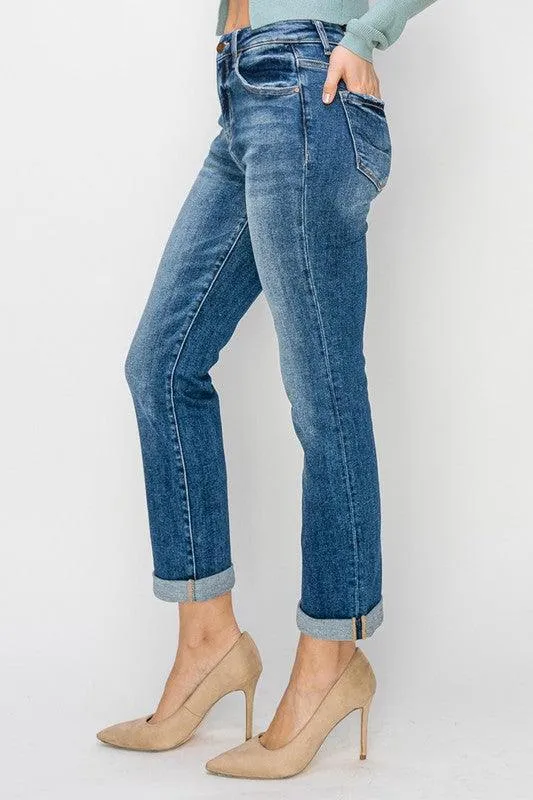 Amanda High Rise Straight Jean