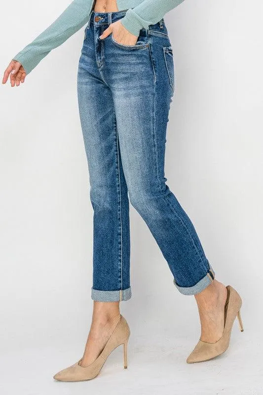 Amanda High Rise Straight Jean