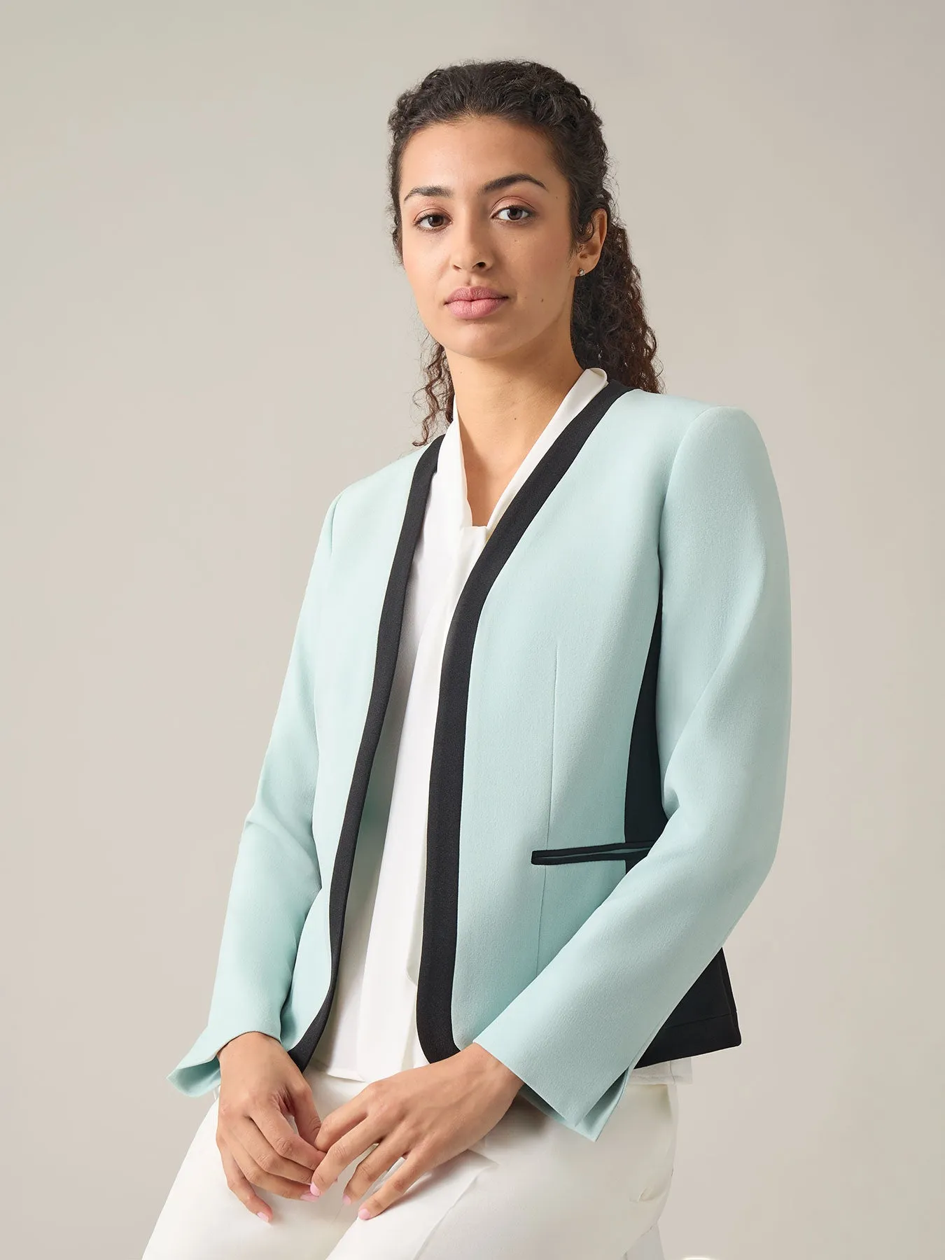 Anna Jacket, Iconic Stretch Crepe