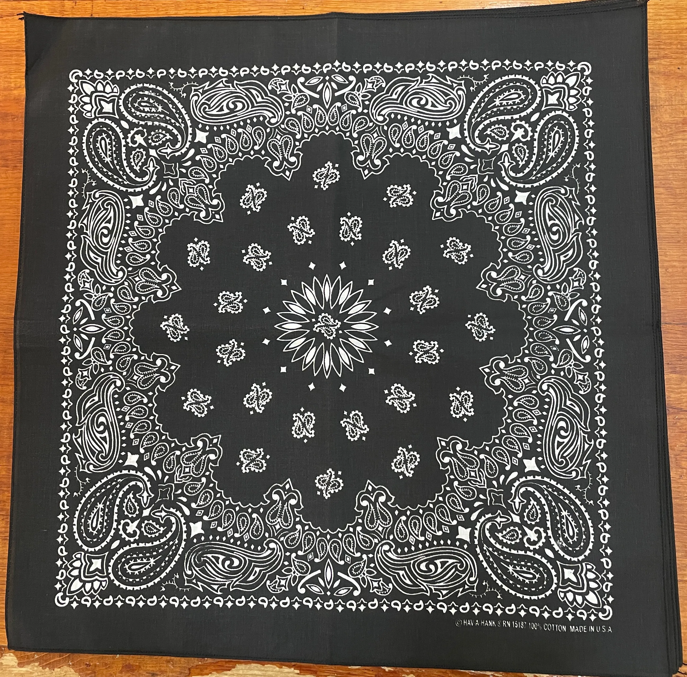 Austin Accents® Paisley Print Cotton Bandana - 21" x 21"