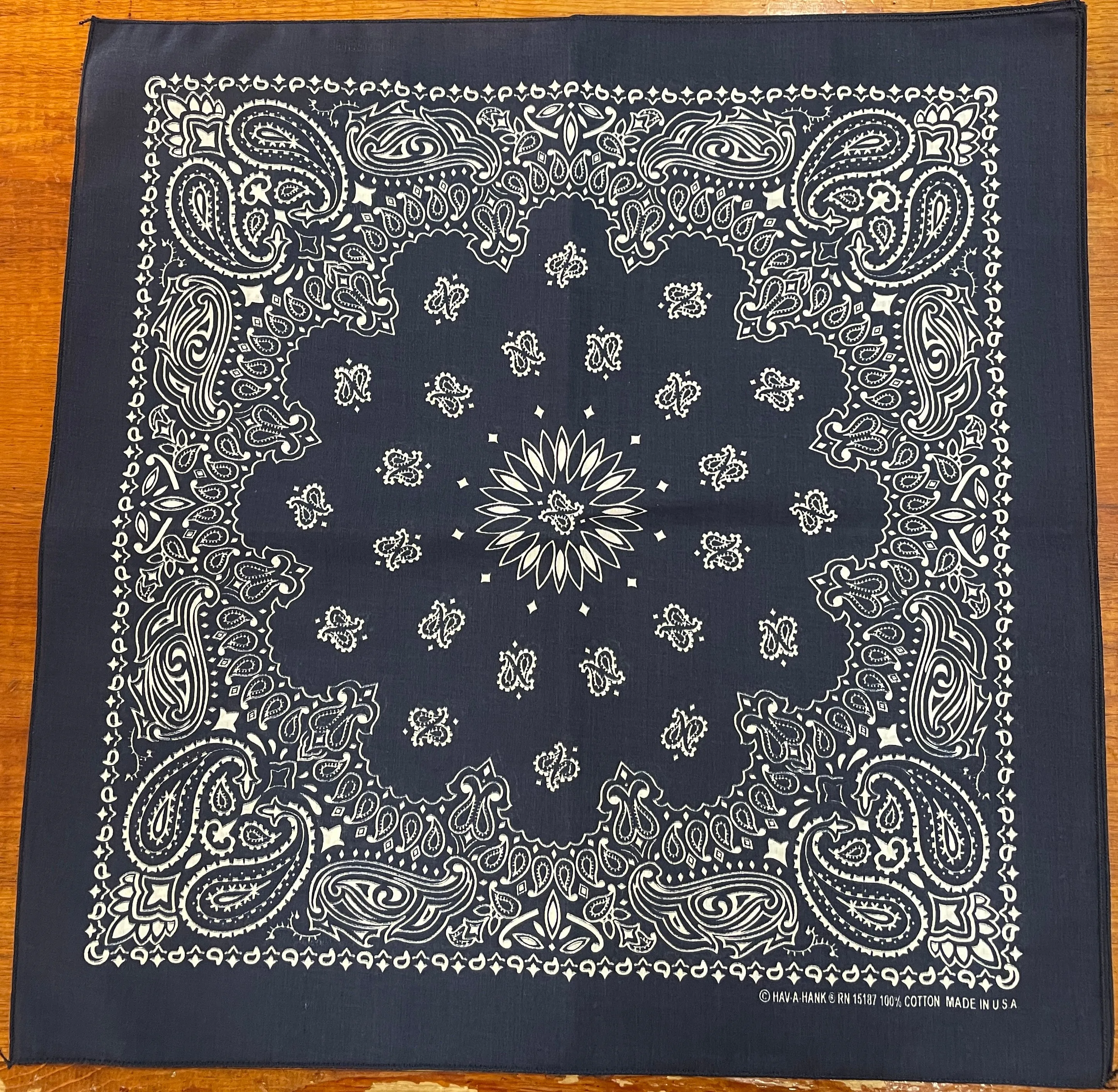 Austin Accents® Paisley Print Cotton Bandana - 21" x 21"