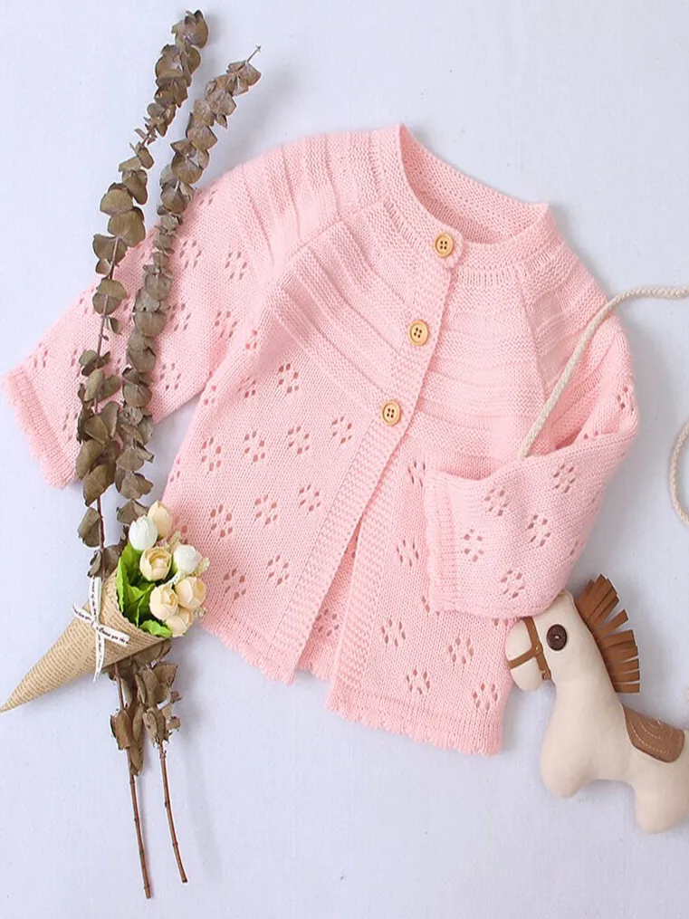 Baby Concentrated Cuteness Half-Button Cardigan