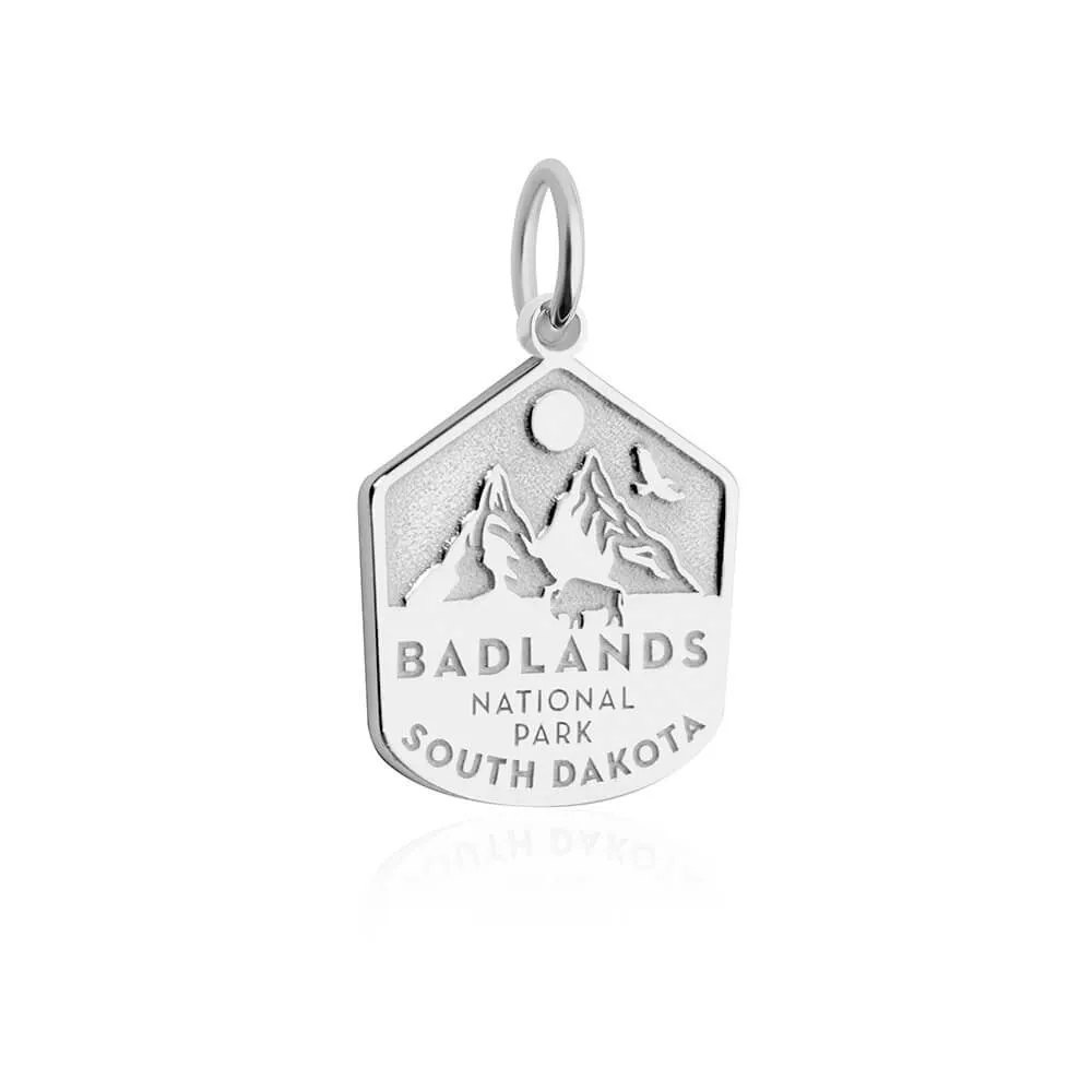 Badlands National Park Charm, Silver