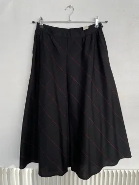 Bias Cut Wool Midi Skirt 70s