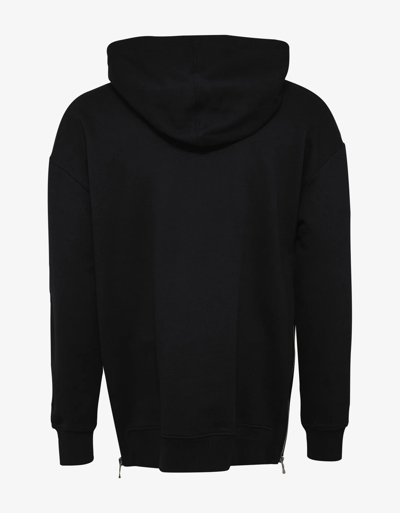 Black Balmain Signature Logo Hoodie