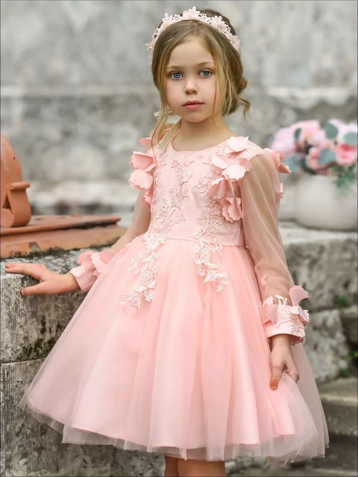 Bloom Queen Embellished Lace Tutu Dress