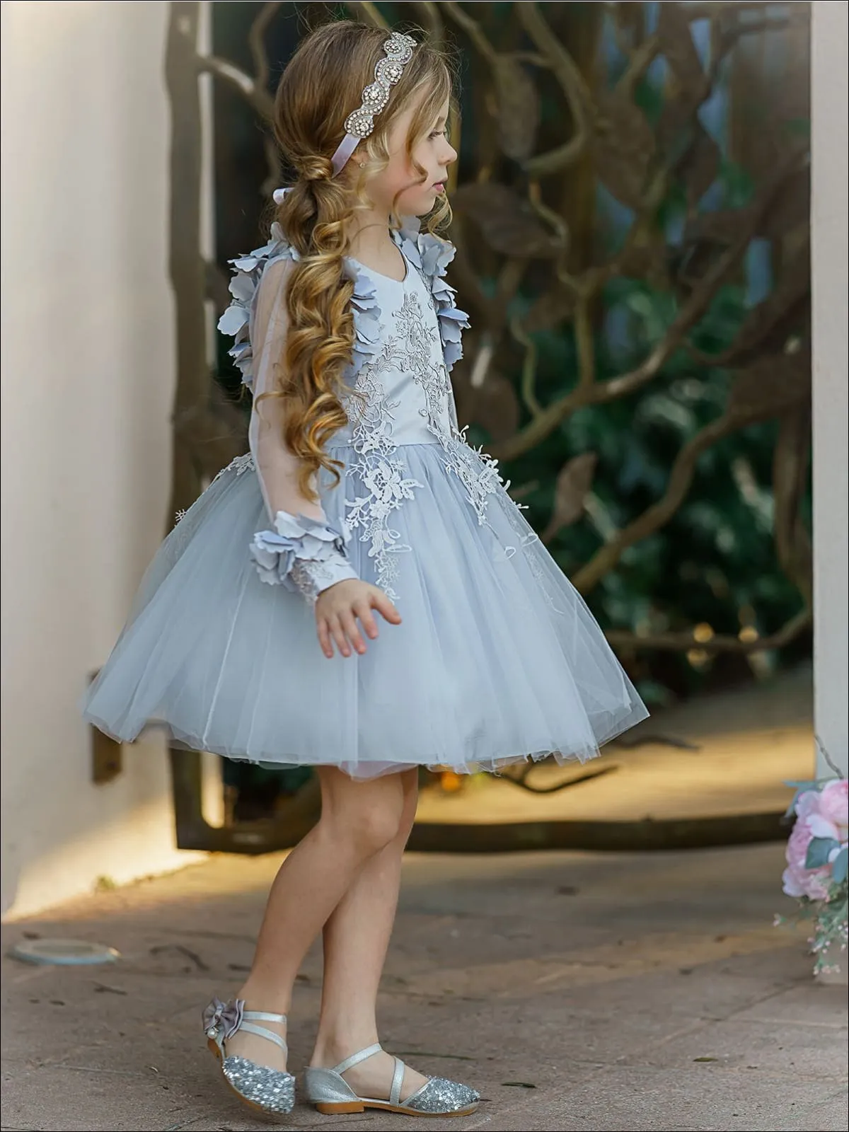 Bloom Queen Embellished Lace Tutu Dress