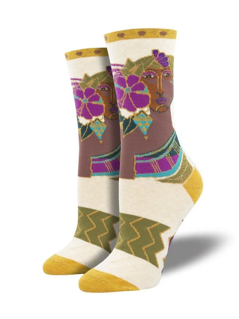 Blossoming Woman | Laurel Burch | Women's Crew