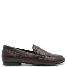 Blublonc Hazelnut Pebbled Penny Loafer