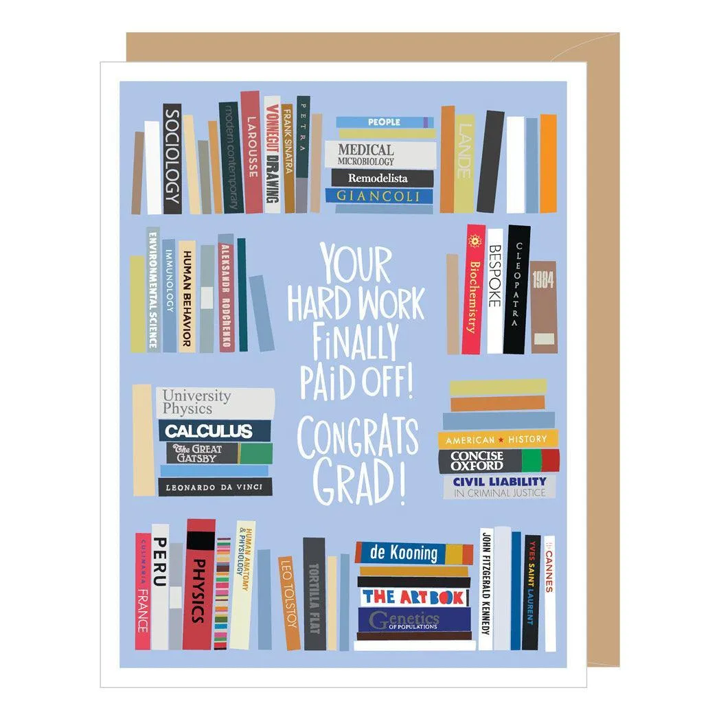 Bookshelf | Graduation Card