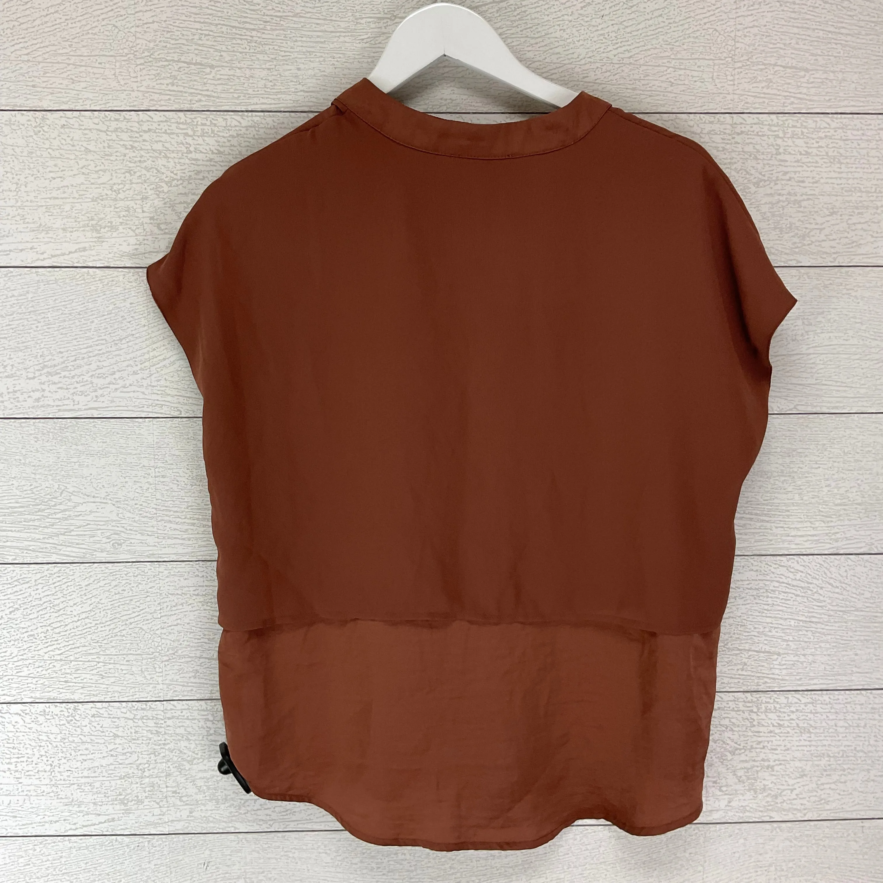 Brown Top Short Sleeve Melloday, Size M