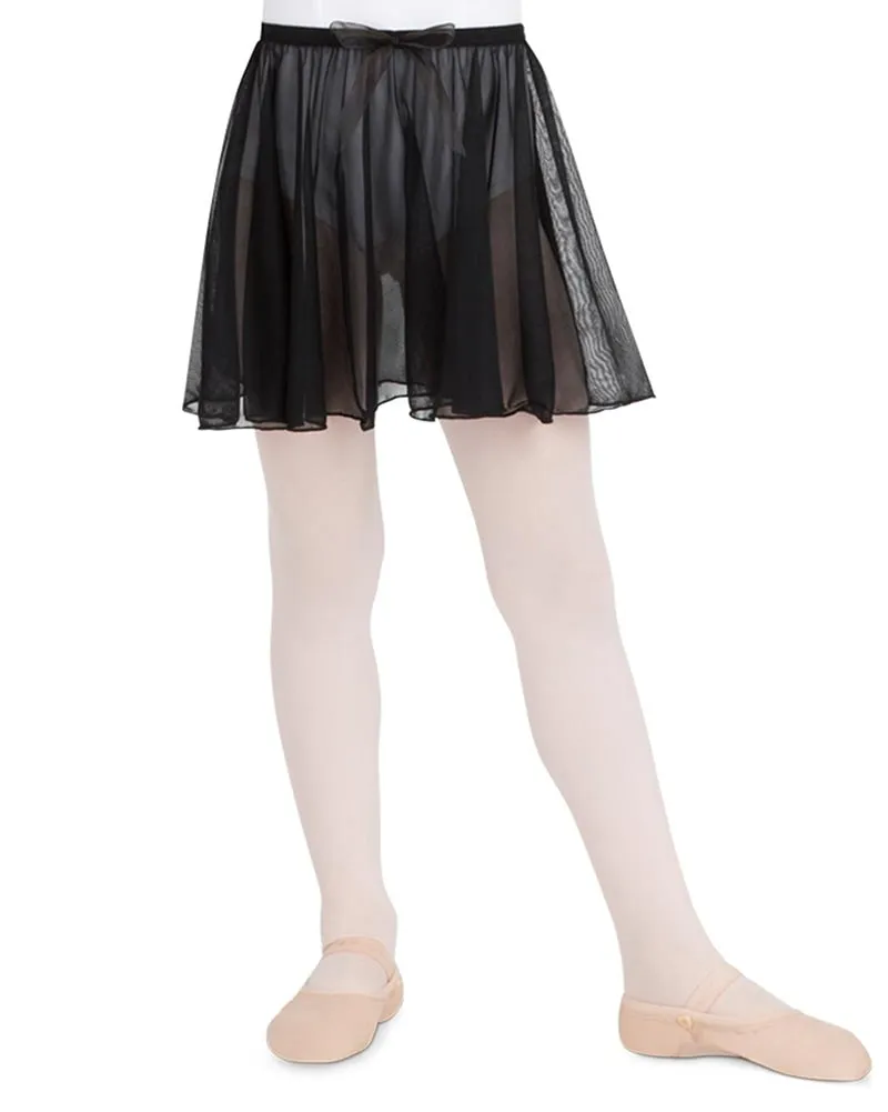 Capezio Bow Detail Circle Cut Pull-On Ballet Skirt - N1417C Girls