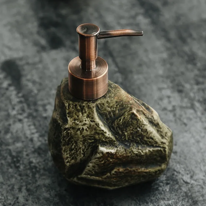 Ceramic Retro Stone Dispenser Soap Dispenser