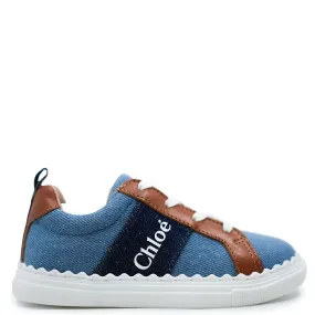 Chloe Denim Mini Me Sneaker