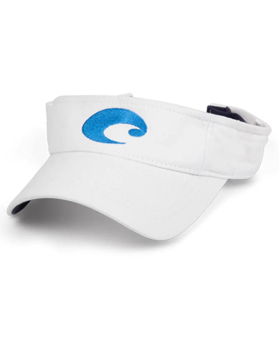 Costa Cotton Visor - White