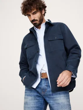 Cotton Twill Shirt Jacket