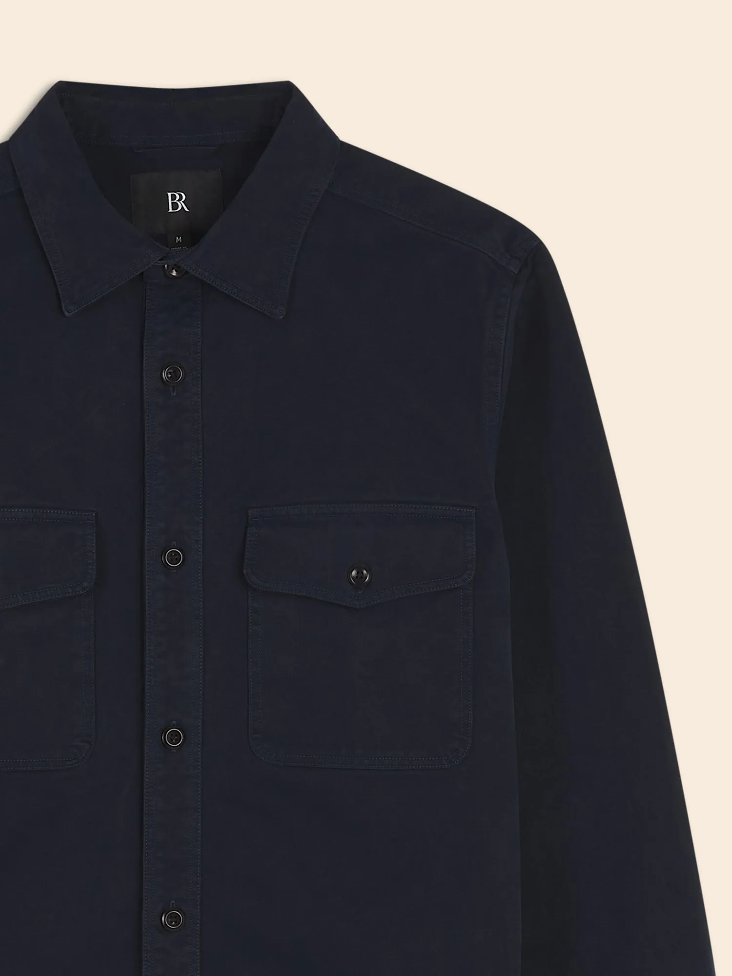 Cotton Twill Shirt Jacket