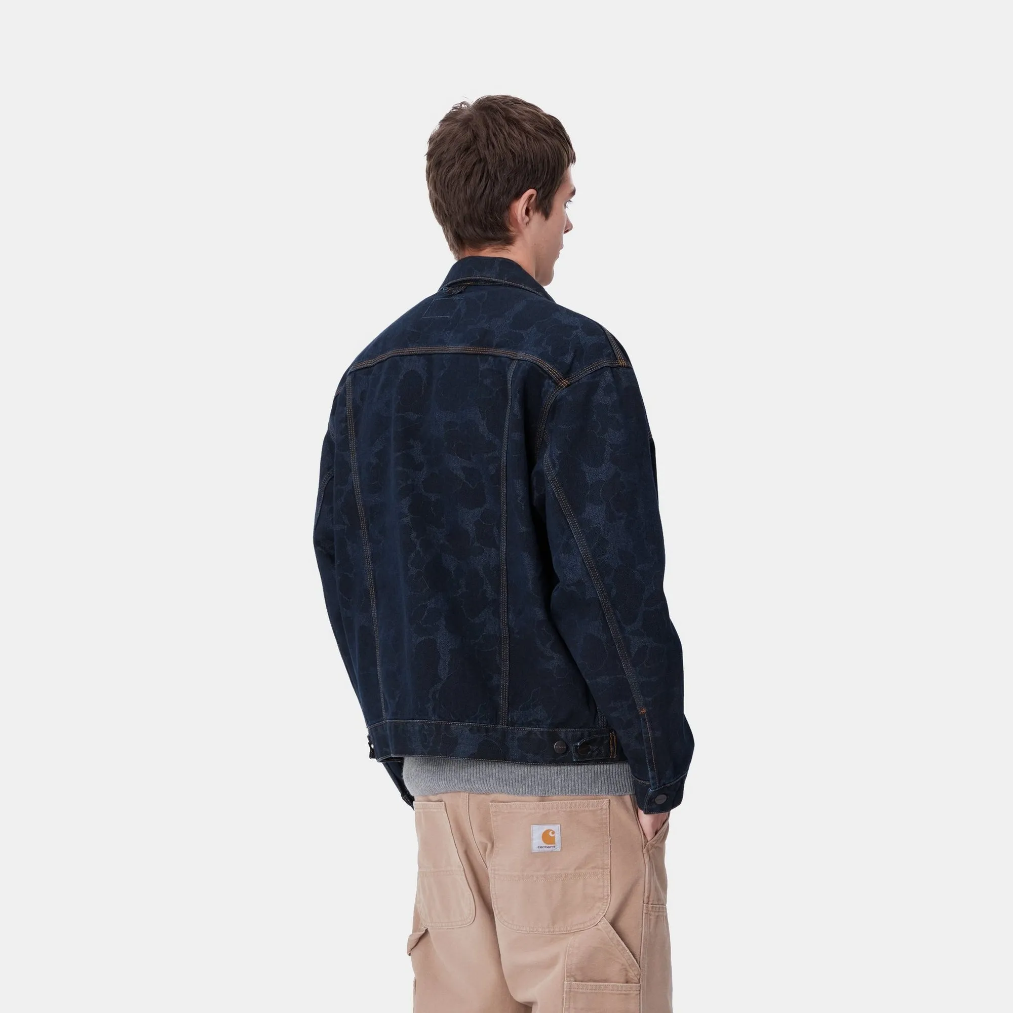 Duck Camo Helston Jacket | Blue (stone washed)