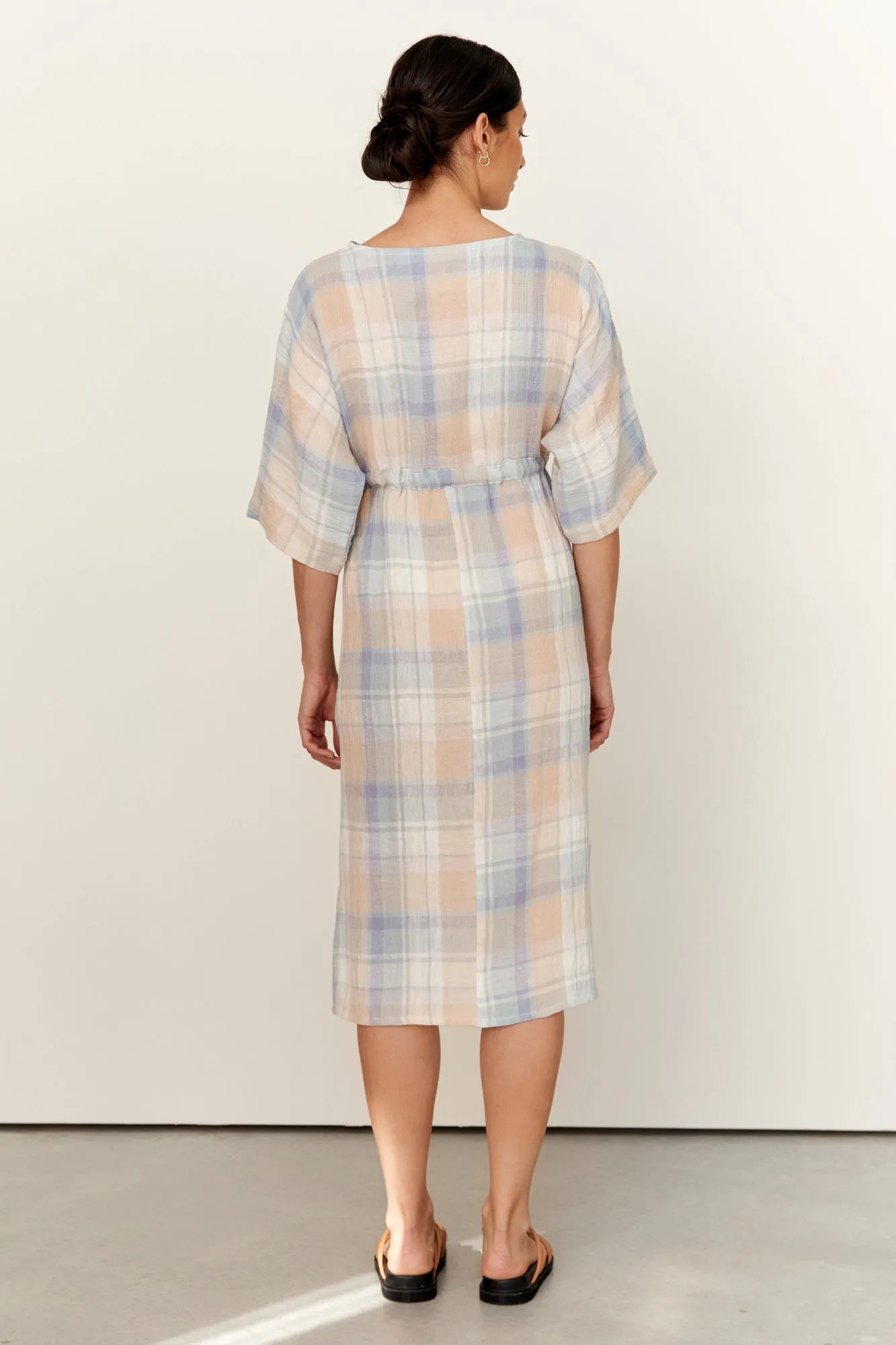 Ezz Dress Crinkle Linen Dusk