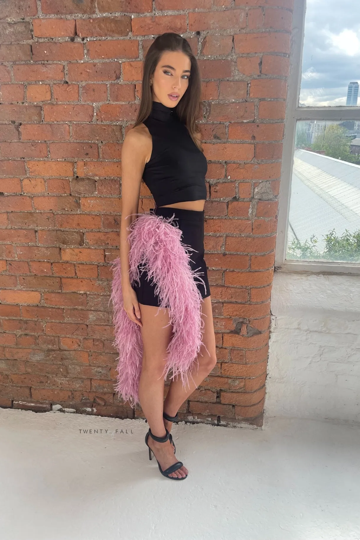 Feather Trim Skirt