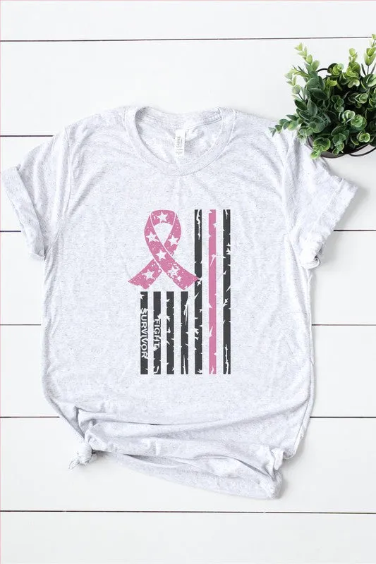 Flag Cancer Awareness T-Shirt