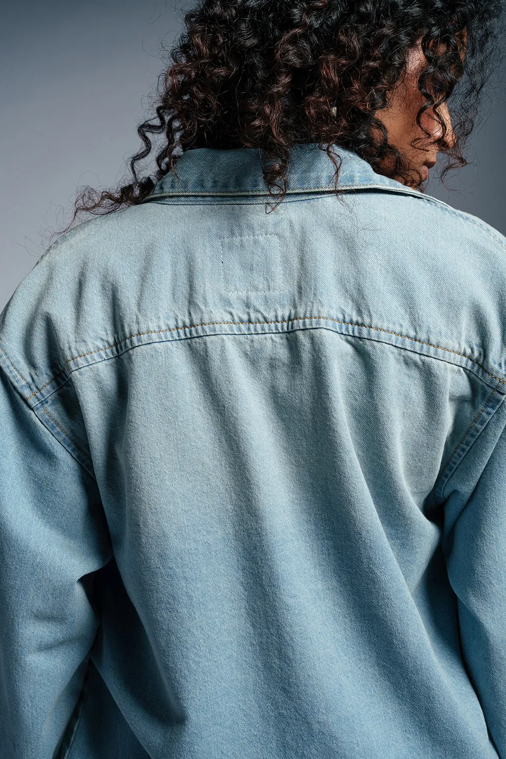 Frost Blue Women's Denim Jacket