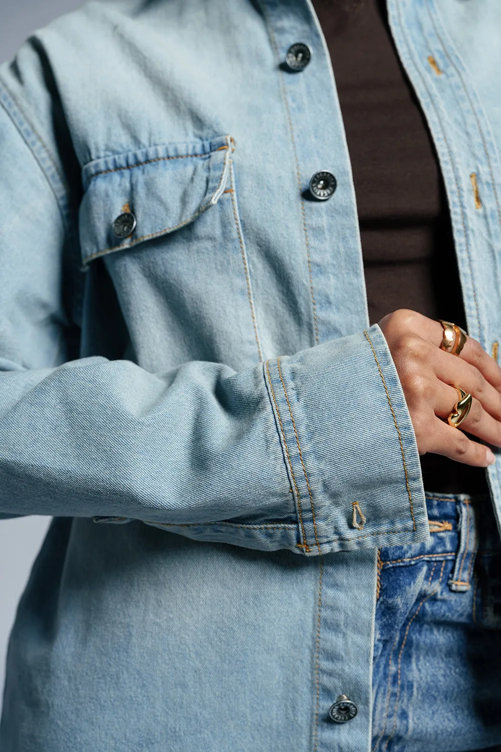 Frost Blue Women's Denim Jacket