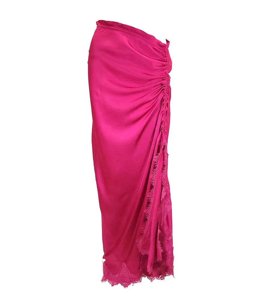 Fuchsia Skirt W/ Drawstring