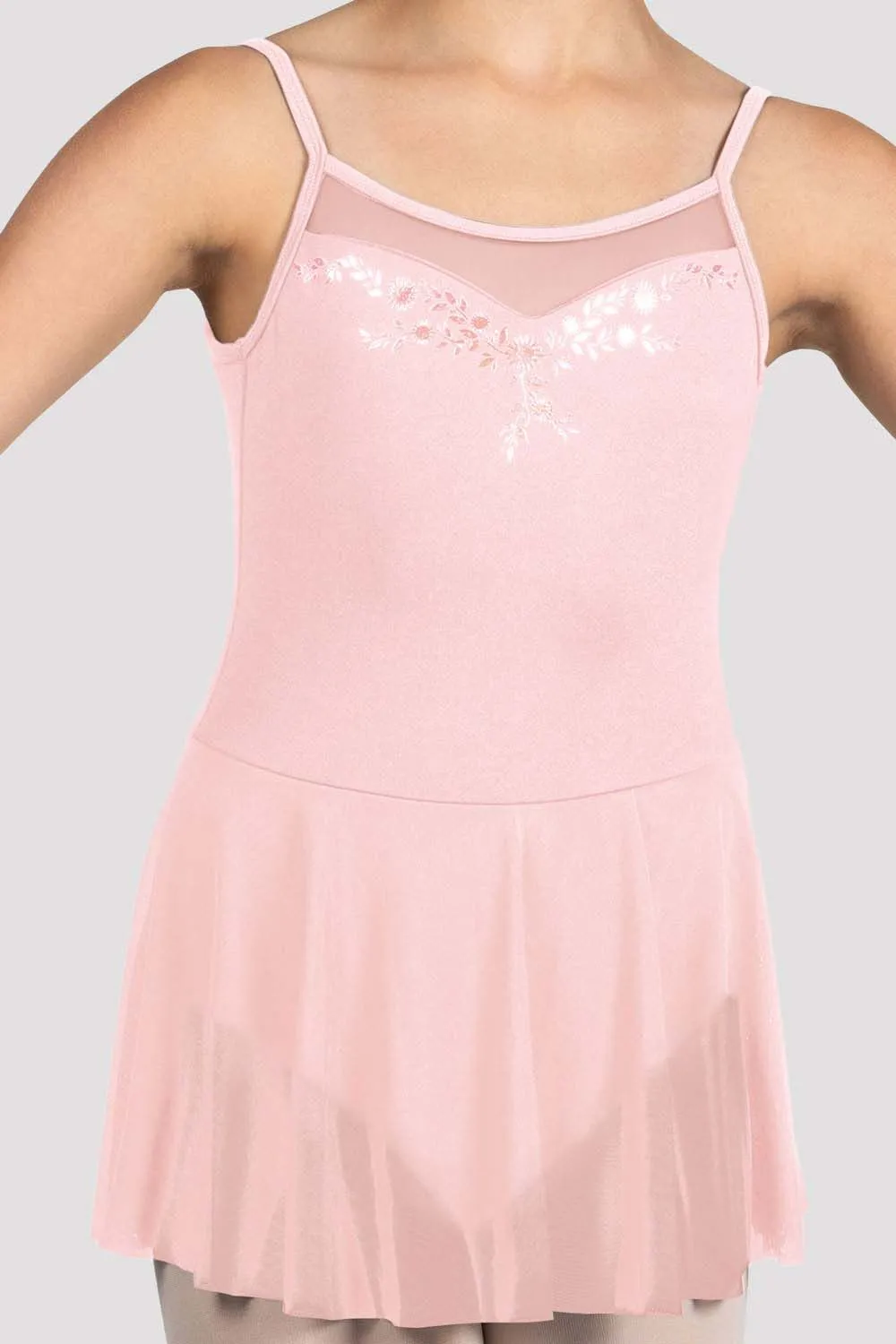 Girls Mirella Glow Girl Camisole Skirted Leotard