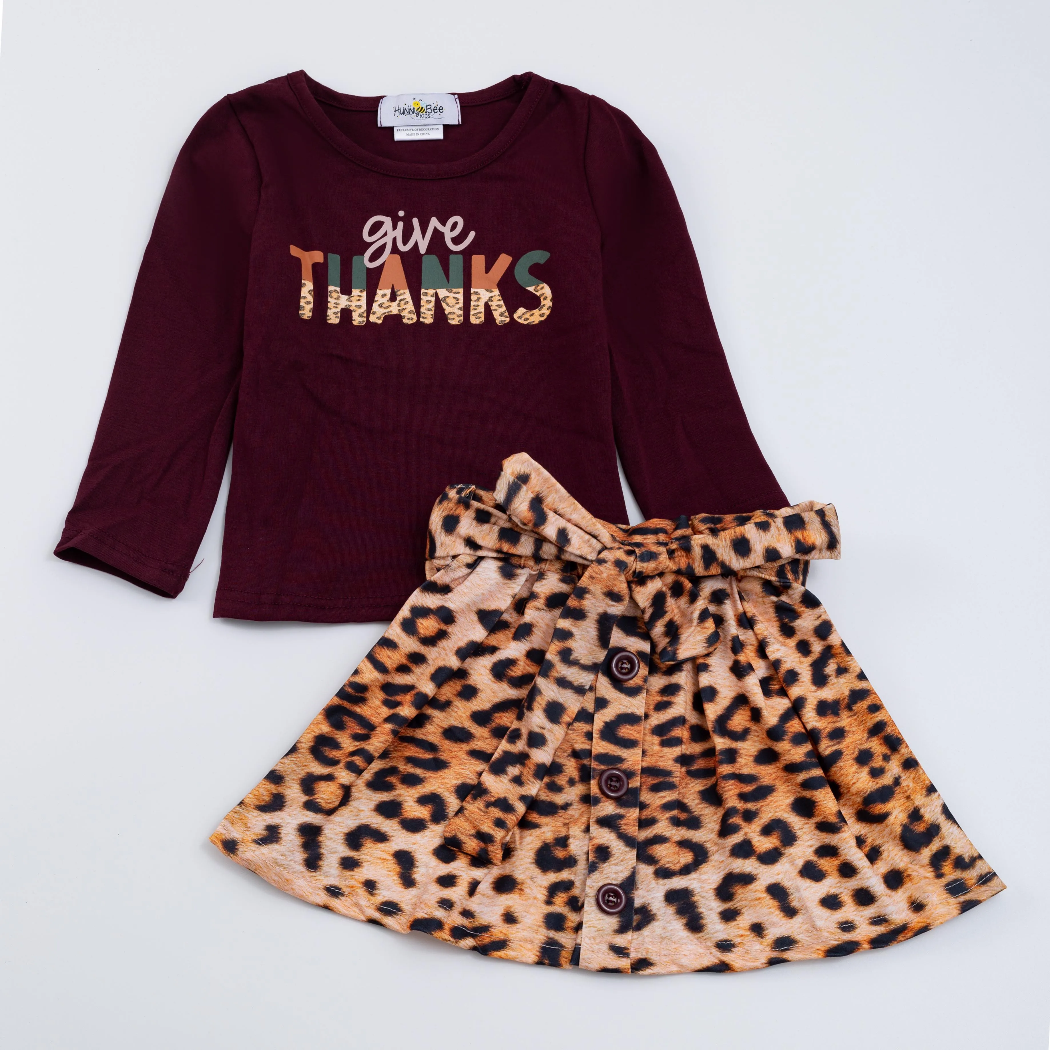 GIVE THANKS TOP & SKIRT SET