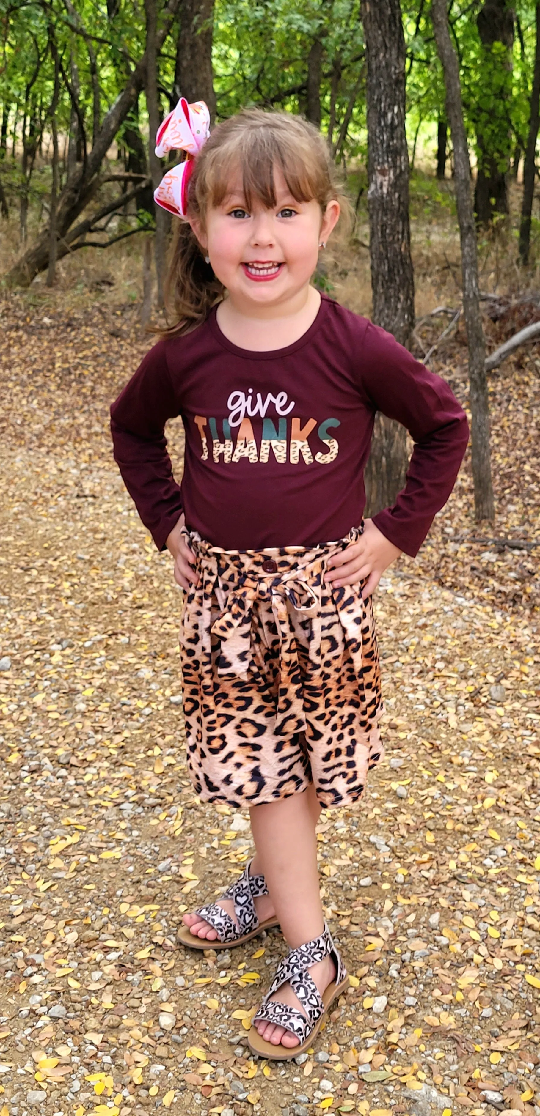 GIVE THANKS TOP & SKIRT SET