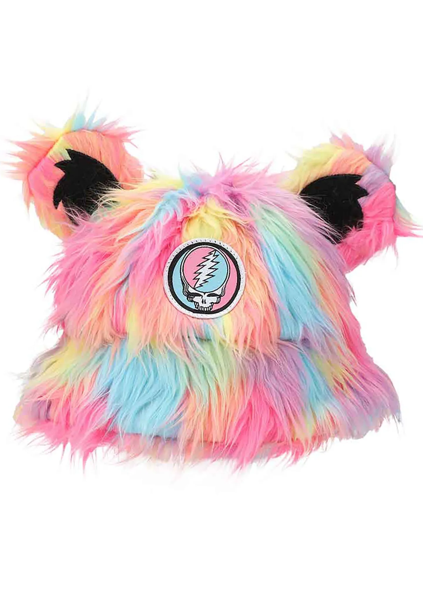 Grateful Dead Dancing Bear Rainbow Fuzzy 3D Bucket Hat