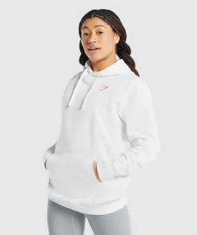 Gymshark Pre-Workout Graphic Hoodie - White