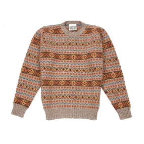 Jamieson's Fair Isle Jumper in Orange