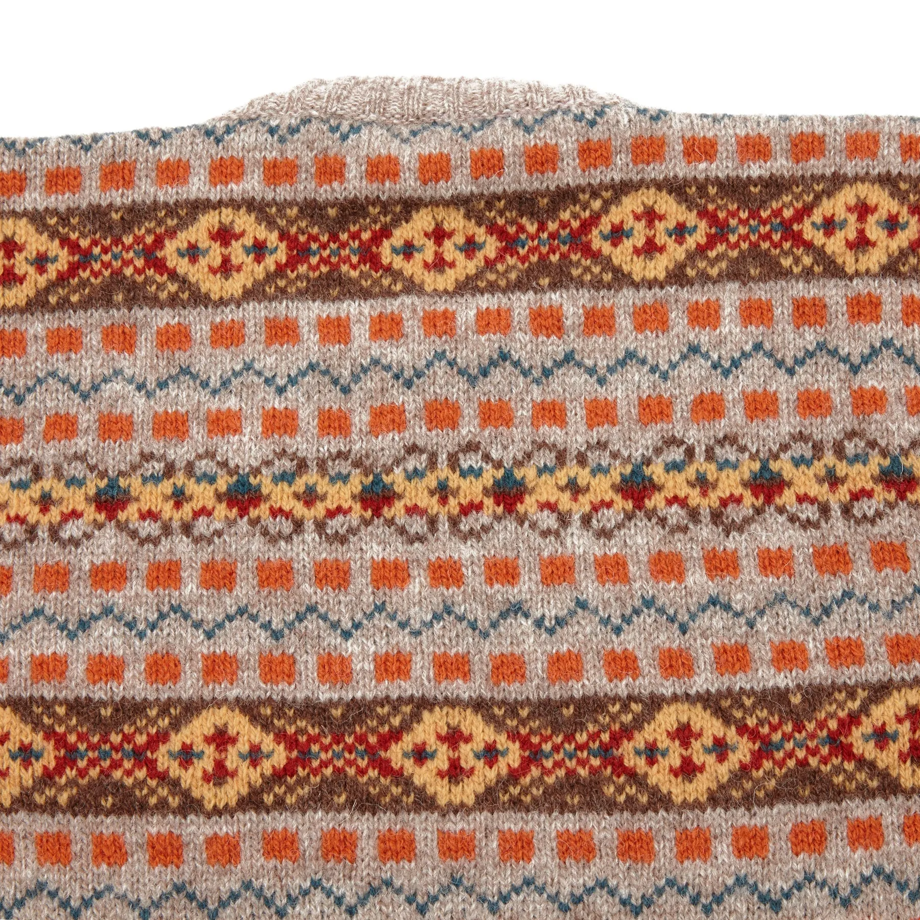 Jamieson's Fair Isle Jumper in Orange