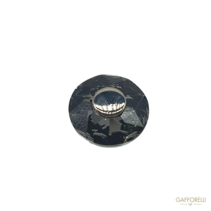 Jewel Button with Central Stud A692 - Gafforelli Srl