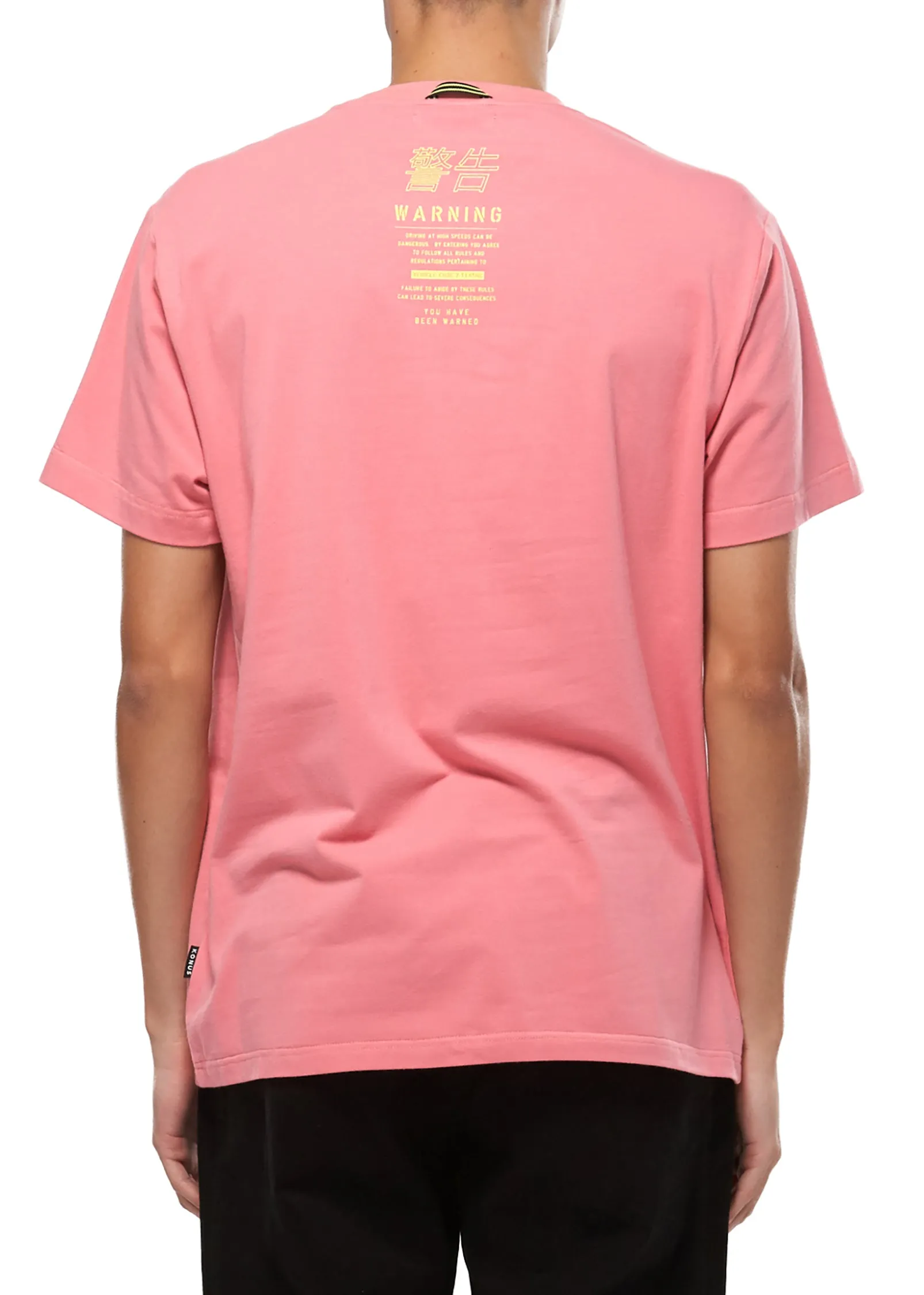 Konus Men's SS Nightcall Graphic Tee in Pink