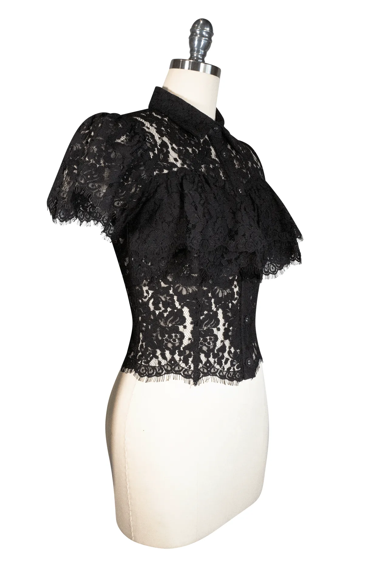 La Luna Lace Blouse (Black)