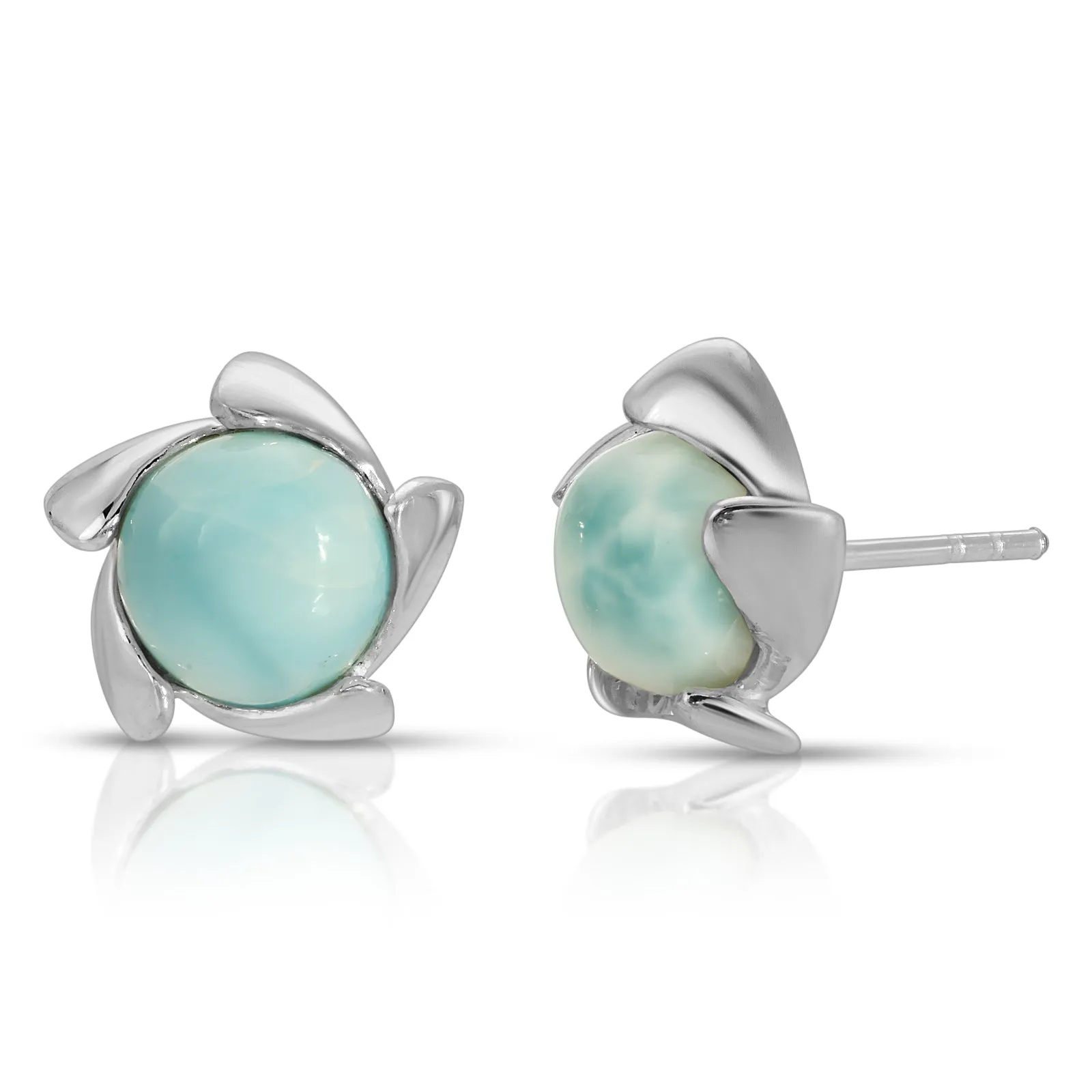 Larimar Vortex Earrings