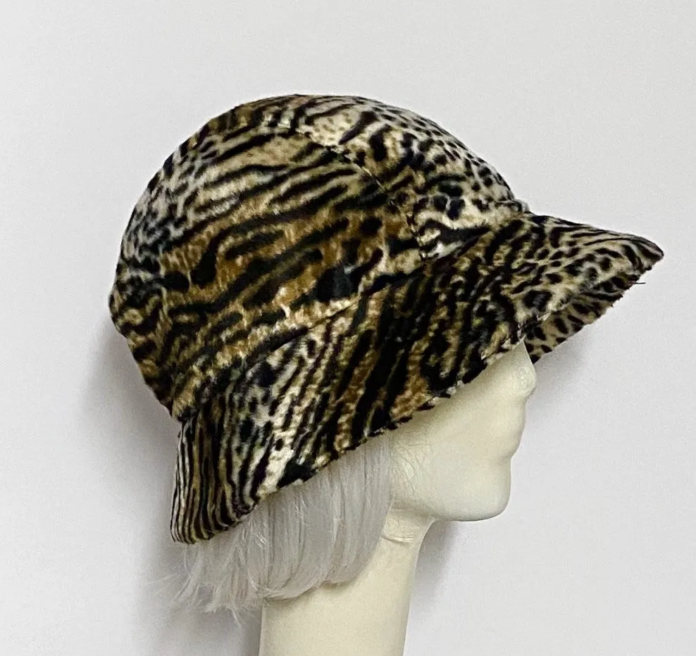 Leopard Cloche Hat