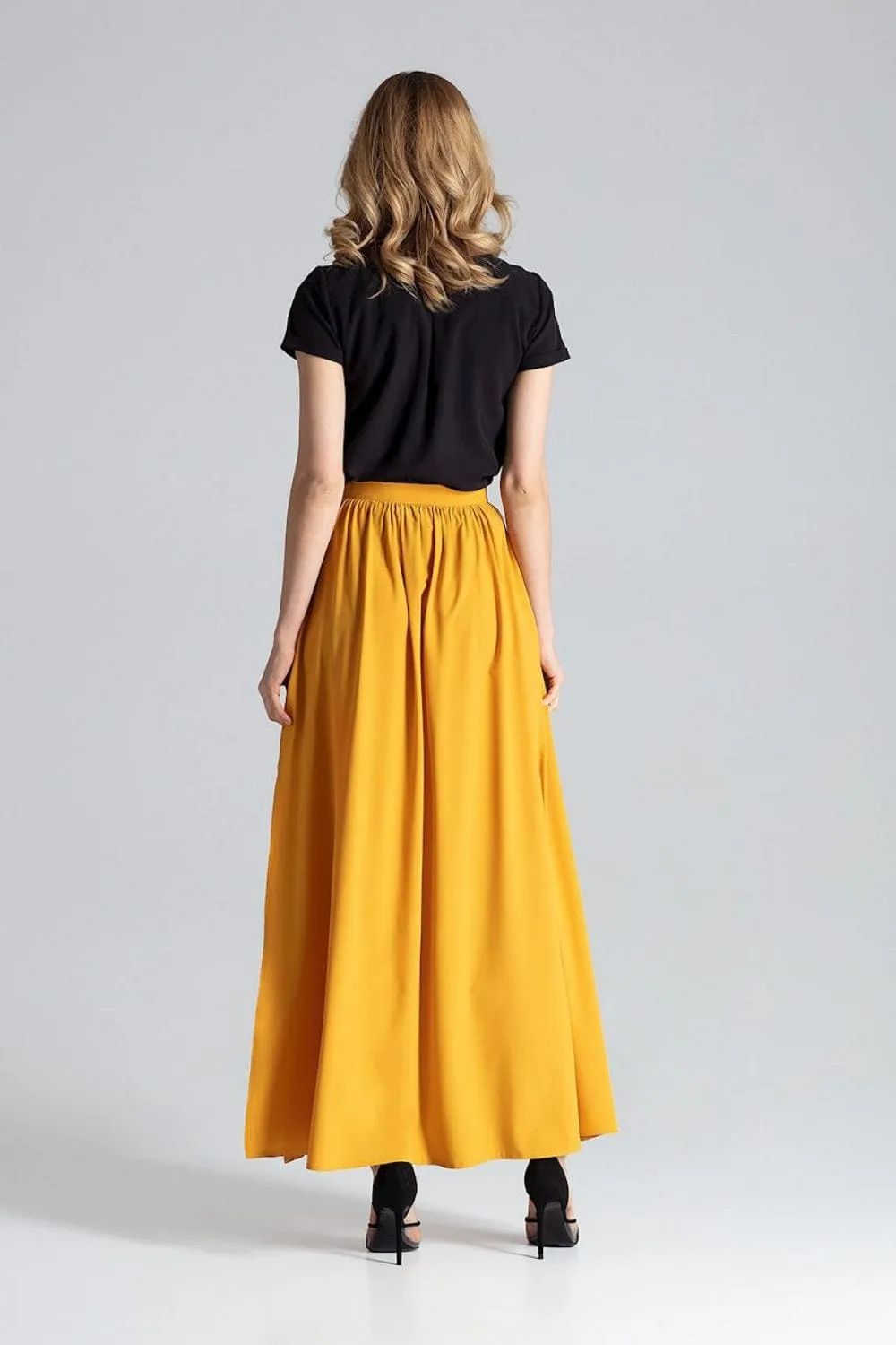 Long Skirt Mustard Figl