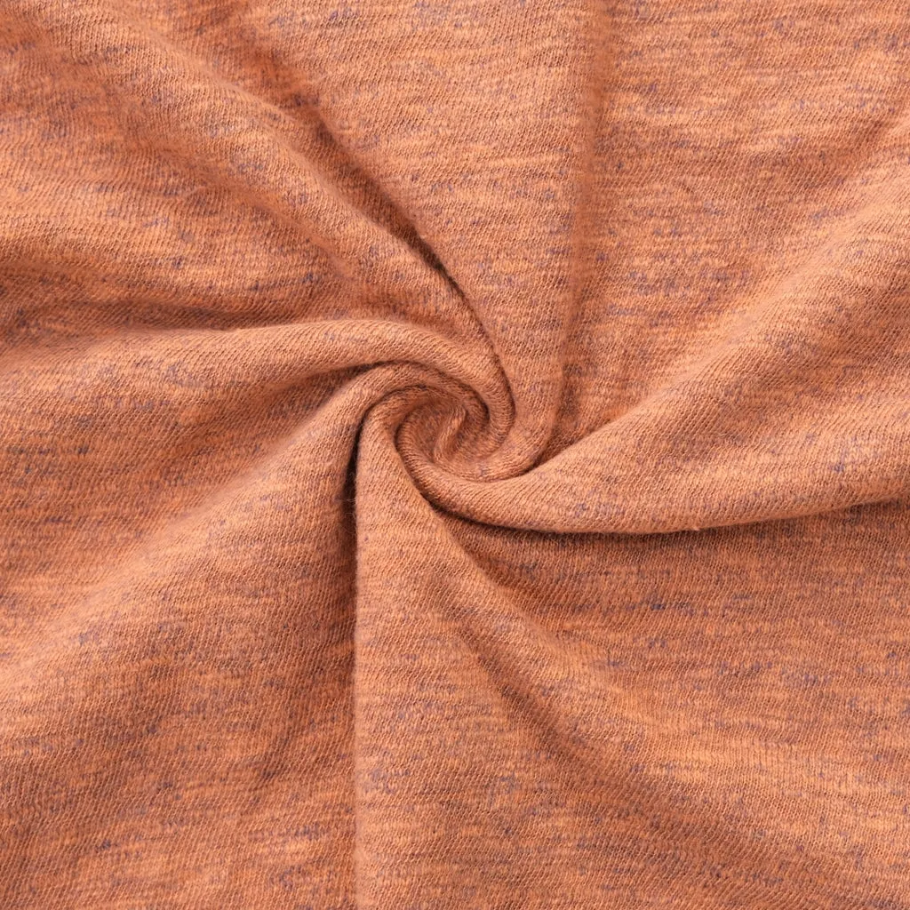 Loop & Weft Super Slub Edge Piping Crewneck Tee (Orange)