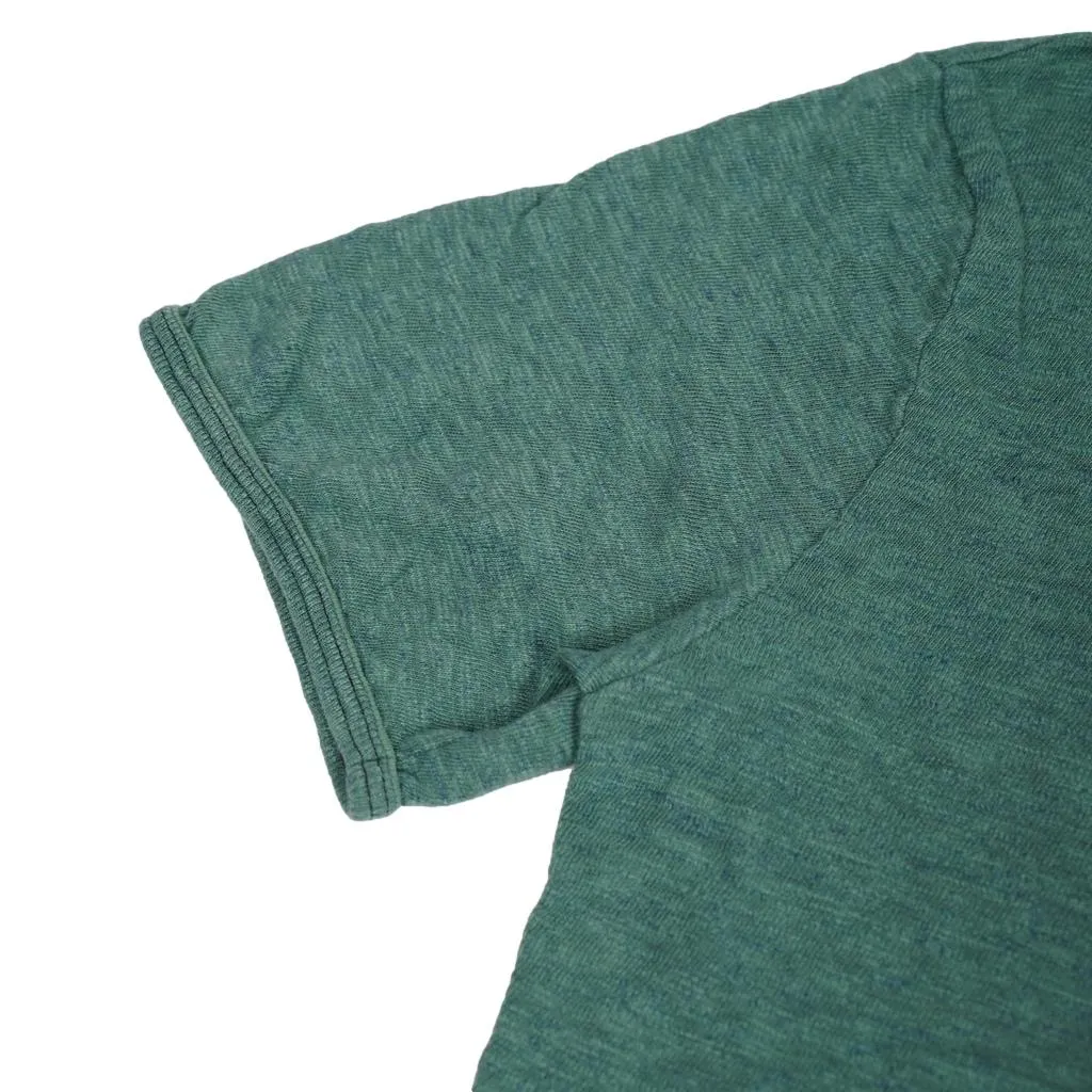 Loop & Weft Super Slub Henley (Green)