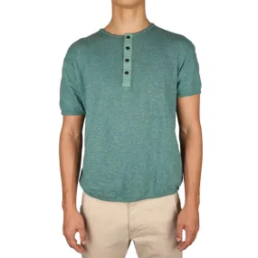 Loop & Weft Super Slub Henley (Green)