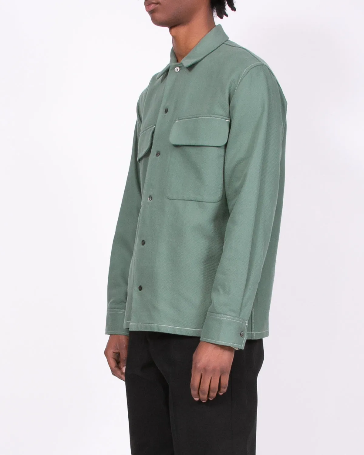 LS Boxy Shirt - Slate